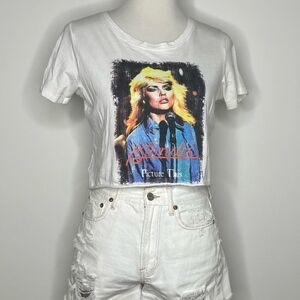 Prince Peter Collection- White Blondie Graphic Crop Top